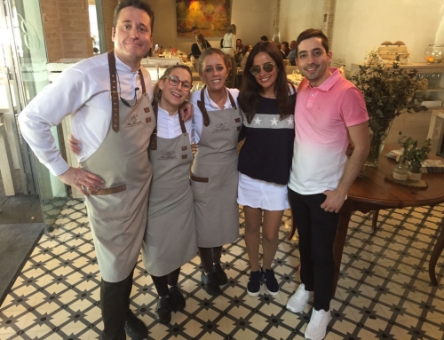 La guapa y simpática periodista Carmen Alcayde ha venido a comer con nosotros