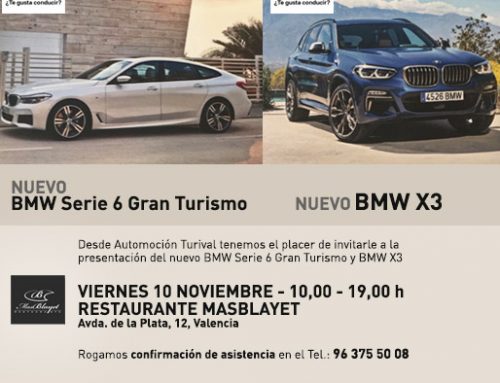 Presentación Nuevos BMW Serie 3 y BMW Serie 6 Gran Turismo el 10 noviembre en Mas Blayet